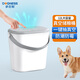 Dogness S01 Haustierkatze und Hundefutter Vakuum Aufbewahrung Eimer Seal Storage Feuchtigkeitsfestes, insektensicherer Nano-Eimer-Samt weiß