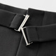 
Fan Silann commuting belt design straight-leg casual pants for women in summer 2024 new pants 24FS12159 black XS