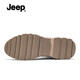Jeep Jeep Martin Boots Men Summer High Top British Style Retro Boots Men Outdoor Anti-Slip Desert Fighting Workwear Boots Men Light Khaki [Standard Leather Shoe Size] 42