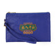 
M Square clutch mobile phone bag mini bag handbag travel debris storage data cable coin wallet card bag blue