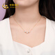 CHINA GOLD K gold pendant 18K gold Hetian jade pendant jasper necklace women's birthday gift for wife and girlfriend Hetian white jade pendant about 2.3g
