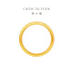 Chow Tai Fooks Zucker Loach Back Goldring Frauenfußball Gold Geburtstagsgeschenk (Arbeitsgebühr: 180 min) EOF1424 Nr. 13 Full Gold ca.