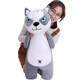 Magic Dragon Cute Sleeping Plush Toy Dog Doll Rag Doll Girl Sleeping Long Pillow Doll Cute Puppy Dog Rag Doll Birthday Gift for Girls Husky 60cm
