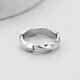 Cai Leia titanium steel Möbius ring ring for men, trendy niche design, men's single ring, simple and personalized student tail ring, titanium steel non-fading endless ring