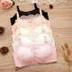 Tsing Yi Ma Xiang Sujetador bandeau para niña Encaje antiexposición Sección delgada Sujetador para estudiantes Push-Up Escuela secundaria Escuela secundaria Sin alambre Ropa interior Ropa interior 803 Blanco 36/80AB Universal