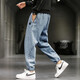 
Fandi Fashion M-8XL Working Pants Men's Extra Large Size Fat Jeans Loose Large Size Harem Pants Plus Fat Plus Large Size Men's Pants KN983 Black 3XL Recommended 155-170Jin [Jin equals 0.5 kg]