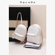 
NUCELLE Newzhilan [Same Model in Shen Yue] Pegasus Backpack 2025 Commuting Lightweight College Students Schoolbag Large Capacity Birthday Gift Soft Mist Powder Medium Version [Can be placed in 11-inch iPad]