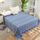 Arctic velvet mat sheet single piece coarse cloth quilt sheet washable foldable double bed sheet plaid blue 230*250cm1.5/1.8m bed