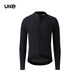 UKE Men's Windproof Fleece Cycling Jacket DWR Water-Repellent Autumn and Winter Warm Locking Outdoor Cycling Jacket Star Drop Black 4XL