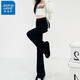 
Jeanswest jeans women's trendy and fashionable retro high waist stretch slim fit slim floor versatile long trousers for women 6636 black trousers L