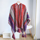 
Female shawl with a female shawl with Yunnan Lijiang Qinghai Xinjiang Tibetan ethnic style tourism cloak cloak blanket scarf for women shawl [red rose splicing]