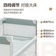 coolbaby折叠婴儿床可拼接大床多功能可移动便携式宝宝床新生儿摇床 【豪华款】升级款+尿布台