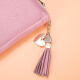Monbers Card Bag Women's Real Cowhide Multi-function Anti-Demagnetization Bank Card Bag Multi-card Position Women's Business Card Clip Driver's License Set Small Smoked Purple [20 Card Position Anti-theft Brush]
