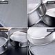 Thickened 304 stainless steel flour sieve for Jiapu Baking household filter sieve flour fine mesh sieve tool 30 mesh Thickened 304 ring flour sieve diameter 20CM