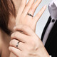 Pt.Charm platinum ring for men and women, platinum pt950 for couples, simple live mouth, adjustable Valentine's Day gift for girlfriend. If it is not in stock, please contact customer service to customize the couple's ring. A pair of 6.1-6.3 grams.