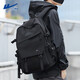 Huili Schoolbag männliche Junior High School und High School College-Schüler Rucksack hochwertiger Kapazität Computer Rucksack Leichtes Freizeit-Reisetasche Schwarz große Größe [verbesserter Reißverschluss + verstärkter Schultergurt]