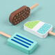 Nordic style log colorful ice cream simulated wooden popsicle kindergarten children's play house innocence toys Colorful play house ice cream 6 packs