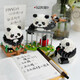 Joint Creative Panda Flower Building Block Assembly Spielzeug Model Panda Menglan Girl Desktop Orament Girl Chinese Valentinstag Geburtstagsgeschenk Gruß Blumen [983 Getreide] mit Bodenbrett