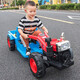 Holewa Children's Elektroauto Traktor-Spielzeugauto für Kinder 2-10 Jahre alt, kann in einem super großen Allrad-Kinderwagen, High-End Blue 10A Large Battery + Early Education Music sitzen, sitzt