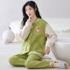 芊之雅（QIANZHIYA）睡衣女生秋冬季加厚纯棉夹层长袖家居服加棉空气棉保暖薄夹棉套装 MFT-15271# 女M/160