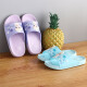 DISNEY Disney children's slippers cartoon princess girls' slippers comfortable bathroom home children's slippers medium children's light purple 2201089