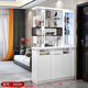Mikeyou shoe cabinet entrance entrance entrance entrance entrance entrance entrance screen integrated partition cabinet entrance entrance living room simple wine cabinet storage cabinet double-sided storage cabinet 9898 hall cabinets (1.2 meters long) frame structure