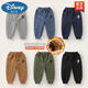 
Disney children's clothing light luxury brand boys plus velvet sports long pants autumn 2022 autumn and winter new children's clothing cotton pants 3-12 children's baby baby thickened hoodies autumn style U12187 gray flocking 130CM
