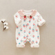 Disney (Disney) children's clothing, baby clothes, spring and autumn new newborn onesies, cute full-month baby outing clothes, long-sleeved robes, pink, one size larger 59