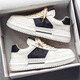 Shoes for men in summer breathable thick sole trendy versatile sports shoes for men in men’s board shoes breathable trendy shoes fashion casual shoes 9906 white and black 44
