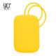 90 points colorful silicone luggage tag boarding pass suitcase consignment tag trolley case identification tag medium yellow