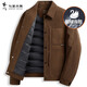 Dances with Wolves Goose Down Liner Lapel Down Jacket Men's 2025 Autumn and Winter New Corduroy Warm Men's Jacket 1028 Coffee 303 M (170)
