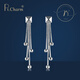 Pt.Charm Platinum Earrings Platinum Earrings pt950 Earrings Women's Earrings New Products Valentine's Day Gifts Chinese Valentine's Day In Stock 4-4.1g Pair