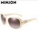 Mingjiang Polarized Sunglasses Женщины 2025 г. Новый корейский стиль бокалы модные бокалы круглое лицо УФ -солнцезащитные очки вино красные