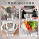 Half Life Stainless Steel Wash Basin Drain Basket Rice Washing Sieve Rice Cleaning Artifact Kitchen Fruit Basket Household Drainage Basin Set