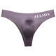 Le Jin [Jin equals 0.5 kg] Wei ultra-thin ice silk sports fitness single thong men's one-piece T transparent sexy low waist markless men's underwear pearlescent jean silk letters men's 3 packs M