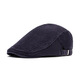 Fangchi hat men's Korean version of forward hat corduroy duck tongue painter hat men's autumn beret soft top newsboy hat burgundy adjustable