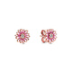 PANDORA Pink Daisy Earrings Rose Exquisite Couple Gift Birthday Gift for Girlfriend 288773C01 One Size