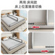 Yougeyi baby and child separate bed artifact bed anti-pressure partition baffle baby anti-falling bed mid-bed fence middle bed guardrail light gray 2 meters one-piece installation between beds, single-sided installation
