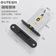 Puerta de succión magnética de interior gute Bastón de puerta minimalista Puerta silenciosa Puerta ecológica de madera Lock Mecánico 9708 Gray (succión magnética) Clave transitiva