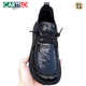 CARTELO 2025 Autumn New Pure Leather Business Casual Cowhide Comfortable Round Toe Lace-Up Fashion Versatile Soft Soled Leather Shoes for Men 38818 Black 40