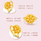 Old temple gold ring, peony live ring, flower wedding, wedding, girlfriend, wife, birthday gift