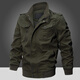 
Military fan supplies Furious tanks for men's spring retro pure cotton work jacket MA1 pilot jacket winter plus velvet top special forces tactical clothing C9903-Military green (plus velvet) XL