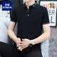 Romon Revers kurzärmeligte T-Shirt Trendy Herren Sommer Solid Color T-Shirt hübsches Polo-Hemd hochwertige Leitmänner Qy702 Gelb 2xl gutaussehender neuer Stil