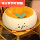 Silent Noel cushion, long-term sitting, no butt pain, futon cushion, bay window butt cushion, office long-term sitting butt cushion, lazy person on the floor, rabbit fur style, pink rabbit, round hole cushion 38*38*15 (with zipper version)