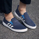 Adidas official men's shoes, new sports shoes, low top shoes, one-piece, lazy shoes, fashionable trendy canvas shoes, casual shoes, sea blue/shelf design 42