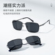Gafas de sol polarizadas de parzina Conductor de marco cuadrado de hombres Mirror de nylon Gafas de sol de moda PZ8235