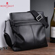 
MONTAGUT men's bag shoulder bag crossbody backpack fashionable casual new vertical soft-head leather hand-held business bag 1211 12118 black