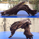 Large sinking wood 60-80cm fish tank landscaping ornaments Large tree stump dragon fish tank arch bridge sinking wood aquarium boutique khaki 16857 has been cooked in seconds