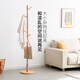 Genji Muyu solid wood clothes hanger modern simple coat rack = bedroom floor-standing clothes hanger (walnut color) 0.38 m clothes hanger