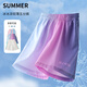 NICKYBABY girls shorts for summer wear children's mid-trousers quick-drying girls ice silk five-point pants big children's thin sports summer suit 3350 gradient 9922 white [set] 170
